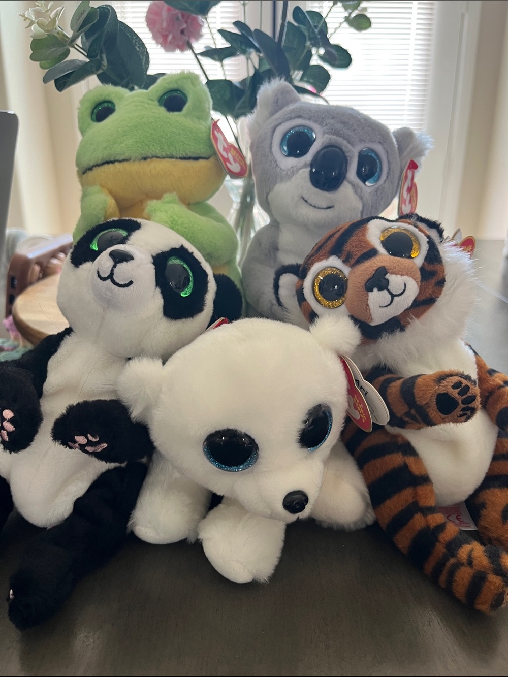 TY Plush Small Pets Assorted Beanie Babies - White Arctic Fox